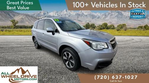 Ice Silver Metallic 2017 Subaru Forester 2.5i Limited