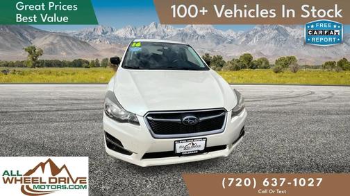 Crystal White Pearl 2016 Subaru Impreza 2.0i