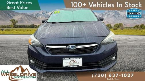 Blue 2021 Subaru Impreza Premium