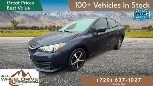 Blue 2021 Subaru Impreza Premium