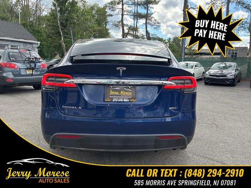Deep Blue Metallic 2017 Tesla Model X 90D