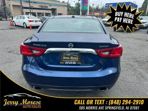 Deep Blue Pearl 2017 Nissan Maxima 3.5 Platinum