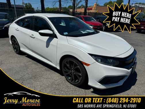 Platinum White Pearl 2020 Honda Civic Sport