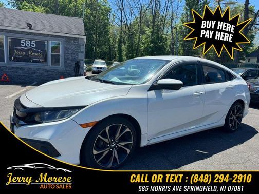 Platinum White Pearl 2020 Honda Civic Sport