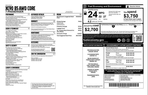 2024 Volvo XC90 Core Bright Theme