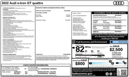 2022 Audi e-tron GT Premium Plus