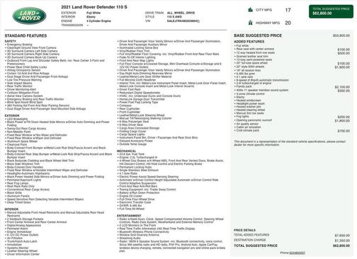 2021 Land Rover Defender S
