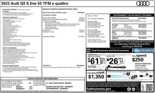 2022 Audi Q5 55 S line Premium