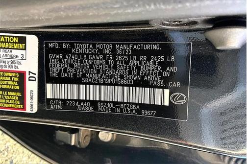 2023 Lexus ES 350 Base