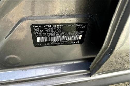 2022 Mitsubishi Mirage ES