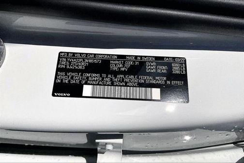 2022 Volvo XC90 T6 Inscription 7 Passenger