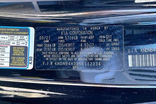 2022 Kia Carnival LXS