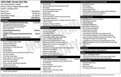 2020 GMC Terrain SLE