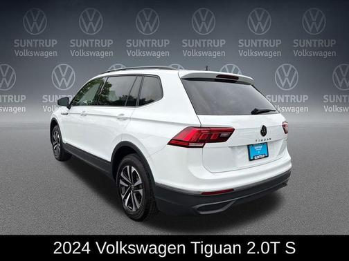 Pure White 2024 Volkswagen Tiguan 2.0T S 4MOTION