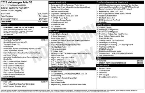 2023 Volkswagen Jetta 1.5T SE