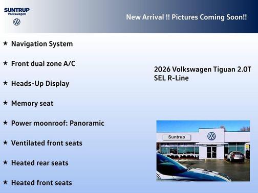 2026 Volkswagen Tiguan 2.0T SEL R-Line 4MOTION
