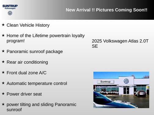 Pure Gray 2025 Volkswagen Atlas 2.0T SE w/Technology