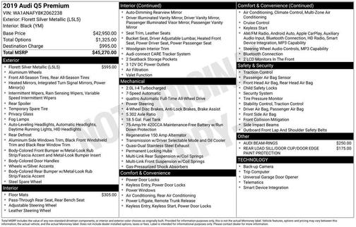 2019 Audi Q5 2.0T Premium