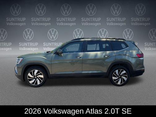 Avocado Green Pearl 2026 Volkswagen Atlas 2.0T SE w/Technology 4MOTION