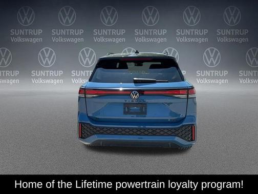 Monterey Blue Pearl w/Deep Black Roof 2025 Volkswagen Tiguan 2.0T SE R-Line Black 4MOTION