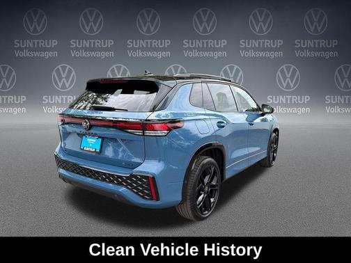 Monterey Blue Pearl w/Deep Black Roof 2025 Volkswagen Tiguan 2.0T SE R-Line Black 4MOTION