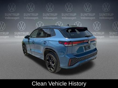 Monterey Blue Pearl w/Deep Black Roof 2025 Volkswagen Tiguan 2.0T SE R-Line Black 4MOTION