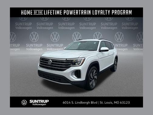 Opal White Pearl 2026 Volkswagen Atlas 2.0T SE w/Technology 4MOTION