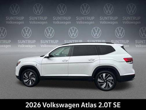 Opal White Pearl 2026 Volkswagen Atlas 2.0T SE w/Technology 4MOTION