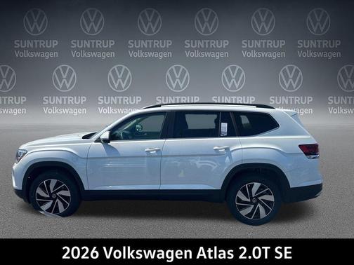 Opal White Pearl 2026 Volkswagen Atlas 2.0T SE w/Technology 4MOTION