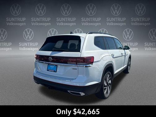 Opal White Pearl 2026 Volkswagen Atlas 2.0T SE w/Technology 4MOTION