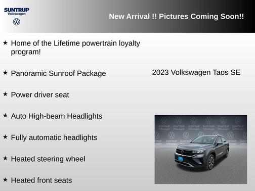 Platinum Gray Metallic 2023 Volkswagen Taos 1.5T SE