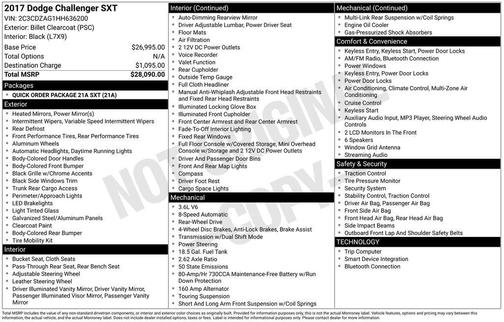2017 Dodge Challenger SXT