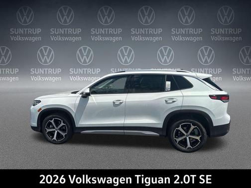 pure white 2026 Volkswagen Tiguan 2.0T SE 4MOTION