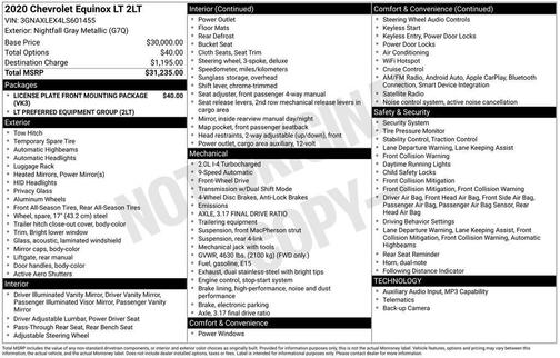 2020 Chevrolet Equinox 1LT