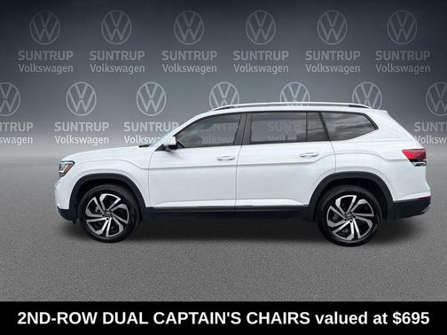 Opal White 2023 Volkswagen Atlas 3.6L SEL