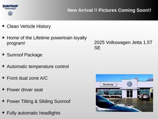 Platinum Gray Metallic 2025 Volkswagen Jetta 1.5T SE