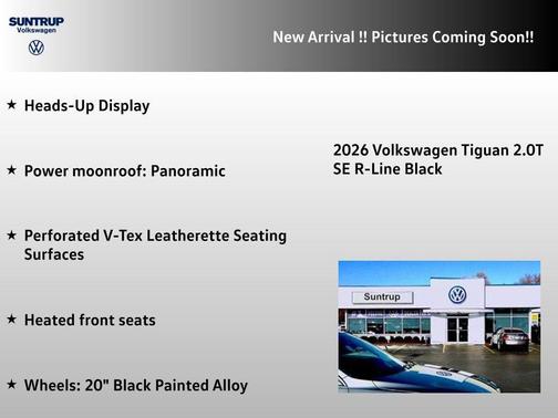 2026 Volkswagen Tiguan 2.0T SE R-Line Black 4MOTION