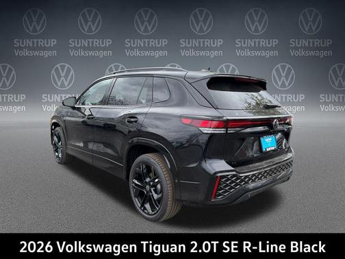 deep black pearl 2026 Volkswagen Tiguan 2.0T SE R-Line Black 4MOTION