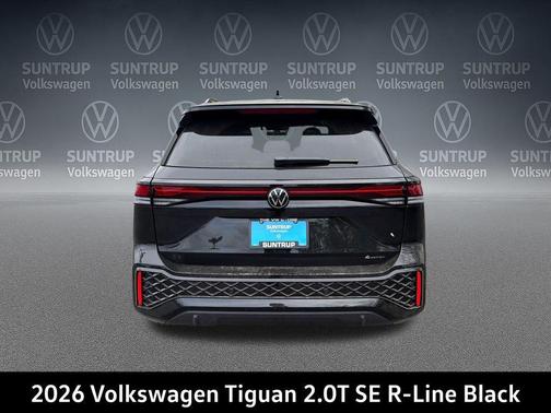 deep black pearl 2026 Volkswagen Tiguan 2.0T SE R-Line Black 4MOTION