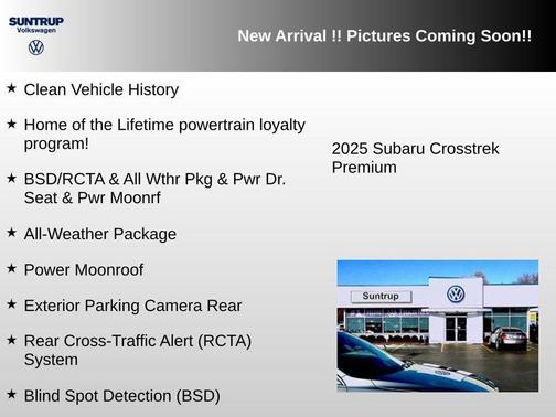 Crystal White Pearl 2025 Subaru Crosstrek Premium