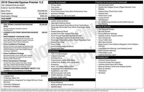 2018 Chevrolet Equinox Premier
