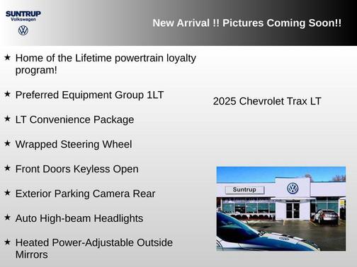 Sterling Gray Metallic 2025 Chevrolet Trax LT
