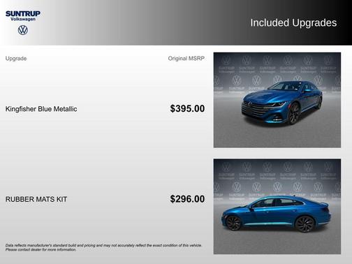 Blue Metallic 2023 Volkswagen Arteon 2.0T SEL R-Line 4MOTION