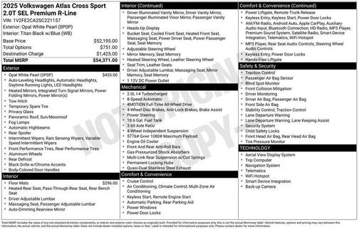 2025 Volkswagen Atlas Cross Sport 2.0T SEL Premium