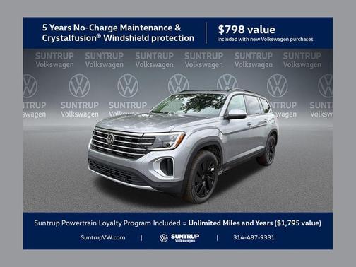 silver mist metallic 2026 Volkswagen Atlas 2.0T SE w/Technology