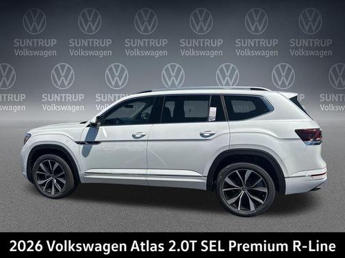 opal white pearl 2026 Volkswagen Atlas 2.0T SEL Premium R-Line 4MOTION