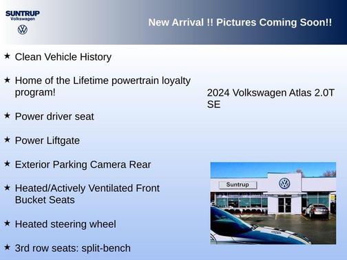 2024 Volkswagen Atlas 2.0T SE w/Technology 4MOTION