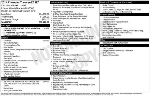 2014 Chevrolet Traverse 1LT