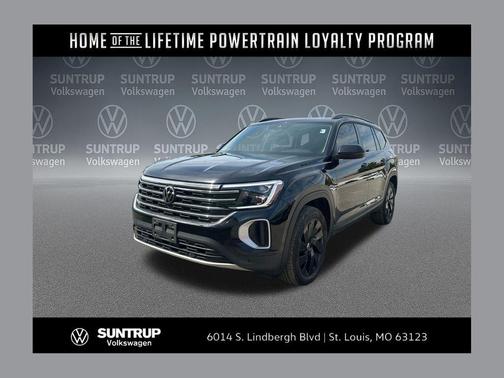Deep Black 2025 Volkswagen Atlas 2.0T SE w/Technology
