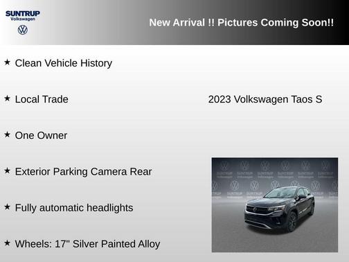 Deep Black Pearl 2023 Volkswagen Taos 1.5T S